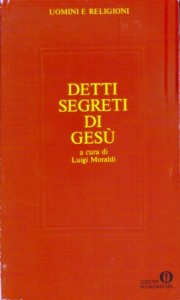 Copertina, Moraldi, Detti di Gesù