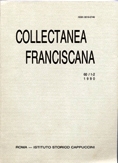 Collectanea Franciscana, Istituto Storico Cappuccini